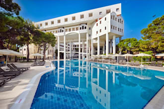repurpose 3d luxury hotel exterior, lobby interior,commercial resort,pool render