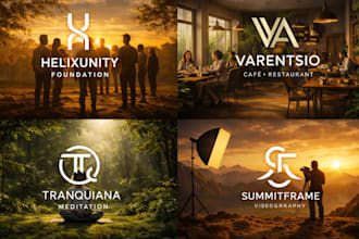 create a premium modern minimalist logo design brand identity that builds trust