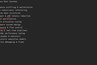 build or optimize low latency rust systems