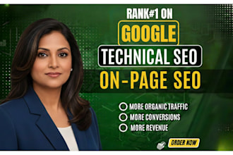 optimize your site with on page and technical SEO for page one