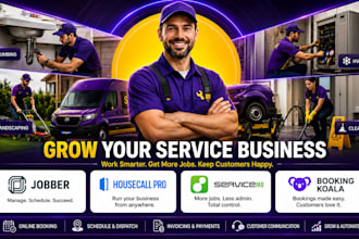 setup and automate servicem8 jobber booking koala housecall pro for cleaner hvac