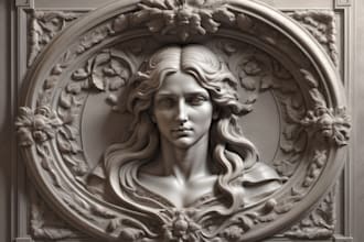 sculpt 3d printable bas relief, 3d image engraving, 3d wood carving, 3d wall art