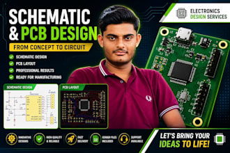 design high pcb, circuit and electronics schematic