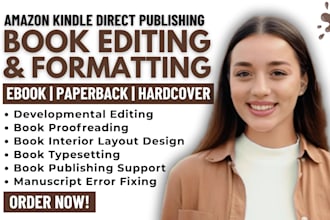 book editing and formatting paperback formatting book publishing on amazon KDP