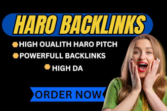 get high authority haro backlinks for google ranking