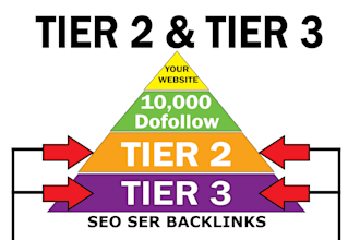 build safe tier 2  and tier 3 SEO backlinks to improve google ranking