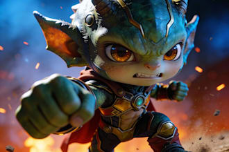 design a custom ai character illustration and avatar