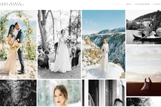 redesign photographer portfolio website wedding photography website media site