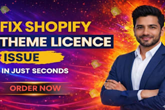 install and fix shopify theme licence issue