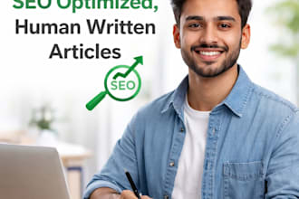 write SEO optimized human written articles