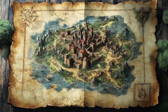 do fantasy city map