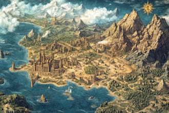 draw a custom map for fantasy