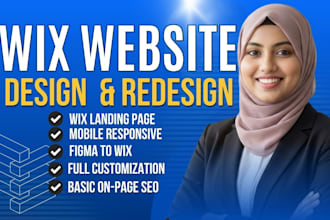 design a wix studio website, wix, business landing page
