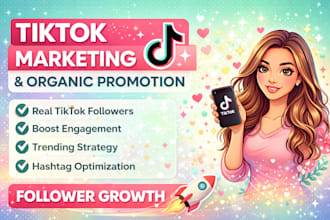 do tiktok marketing and organic promotion for follower growth