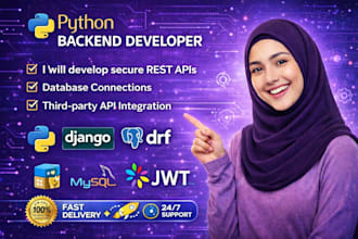 develop secure  django rest apis using django rest framework