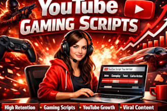 write high retention youtube gaming scripts that grow your channel