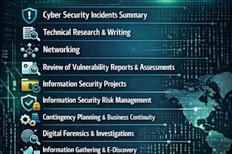be your cyber security consultant for projects and tasks