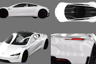 do realistic car model, automotive 3d car, vehicle 3d model, 3d car design