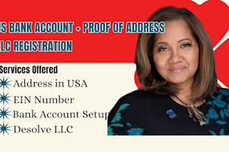 set up a verified US bank account with physical address and proof of address