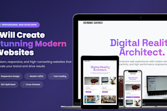 create an interactive 3d landing page or saas website