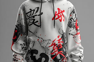 make trendy streetwear hoodie design