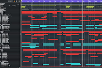 compose a realistic orchestral music mockup