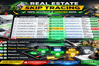 provide accurate skip tracing for the real estate business