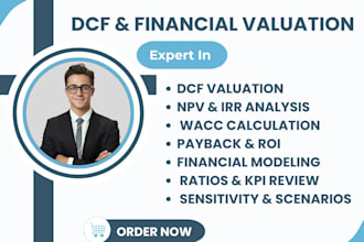 do dcf, npv, irr, wacc, payback period, ROI and investment analysis, valuation