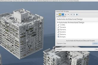 automate architectural design with grasshopper, dynamo ,autocad scripting