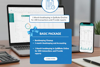 do professional bookkeeping, cleanup, and monthly accounting