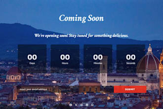professional coming soon landing page for your website