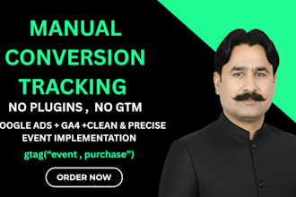 manually setup google ads conversion tracking with ga4