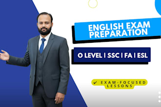 prepare you for english exams o level, ssc, fa and esl