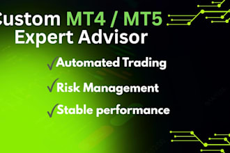 create expert advisor forex trading bot, trading robot, mt4 mt5 eas, indicator
