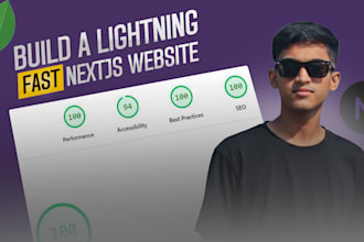 build lighting fast nextjs website with seo