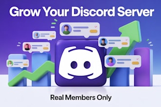 boost , grow and advertise your discord server organic growth to get real member