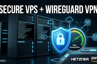 setup secure hetzner AWS digitalocean vps cloud server with wireguard VPN