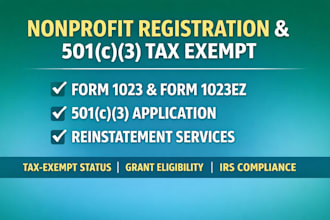 do non profit registration, 501c3 tax exempt, tax exempt form 1023ez, form 1023