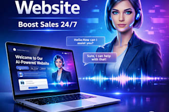design ai talking website that boost sales on gohighlevel wix, wordpress website