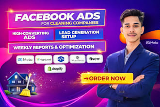 generate booked cleaning jobs using facebook ads for your cleaning company