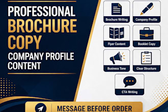 design a professional corporate business brochure