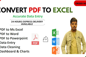 convert PDF to excel
