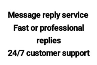 message reply and chat support for your business