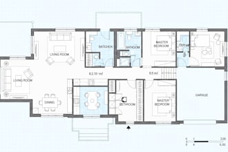 do 2d floor plan, blueprints, draftsman for houseplan in autocad