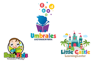design kids, daycare, preschool and toy store logo
