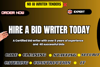handle uk tender, healthcare tender, cleaning tender, construction tender, bid