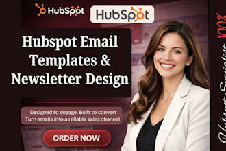 create editable hubspot email templates and newsletter for small businesses
