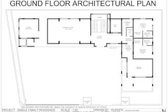 do autocad drafting floor plan drawing design