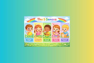 design a colorful educational poster for kids