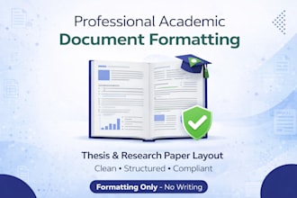 format your thesis, academic paper, or manuscript professionally